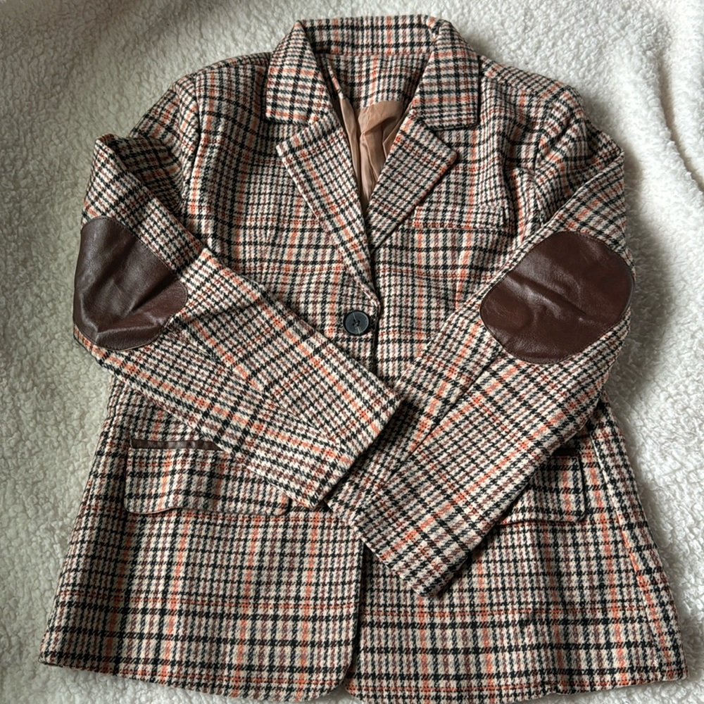 Brand new with tag plaid blazer